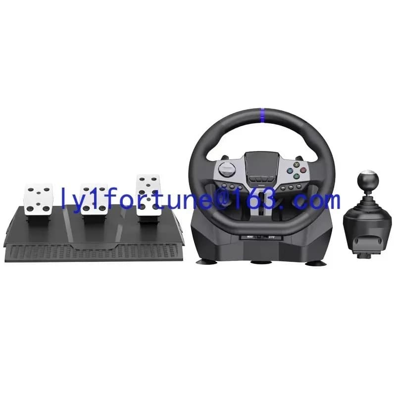 V9 GEN2 900 degrees, vibration racing emulator steering wheel Pc/Ps3/Ps4/Xbox One game accessories