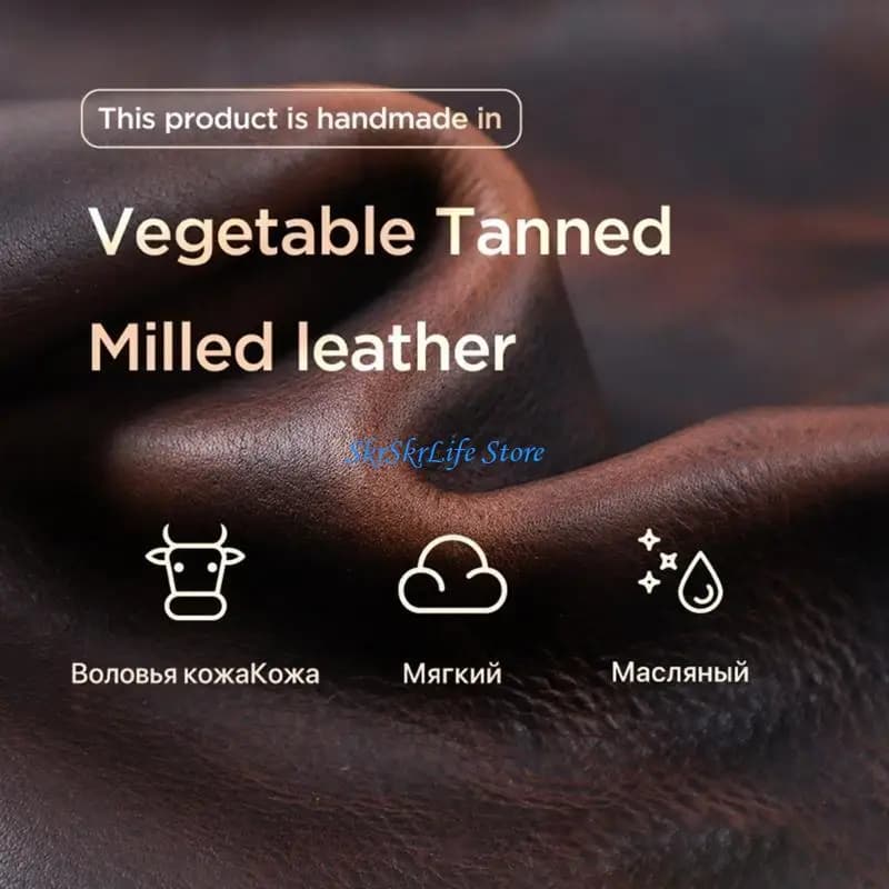 E65E PU Leather Notebook Journals Sleeve with 2 Card Holder PU Bookmarks for School