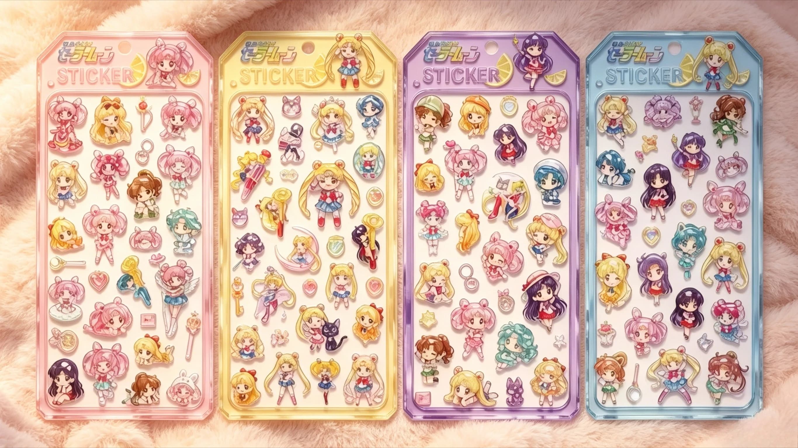 Hot Sailor Moon 3D Glitter Crystal Stickers Tsukino Usagi Epoxy Decals for Phone Case Scrapbook DIY Crafts