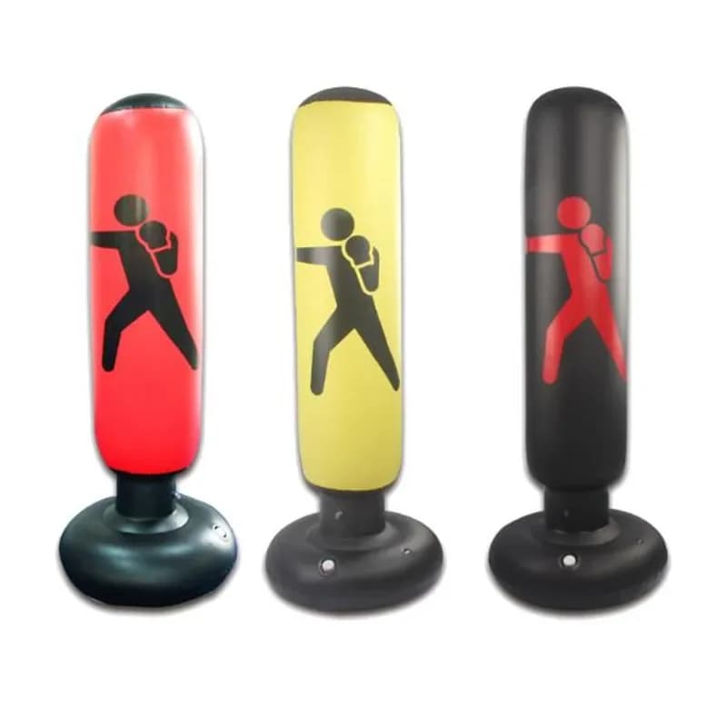 Sacchi da Boxe Gonfiabili per Bambini e Bambine, Regali per Karate, Taekwondo, Fitness, Pali da Boxe per Casa