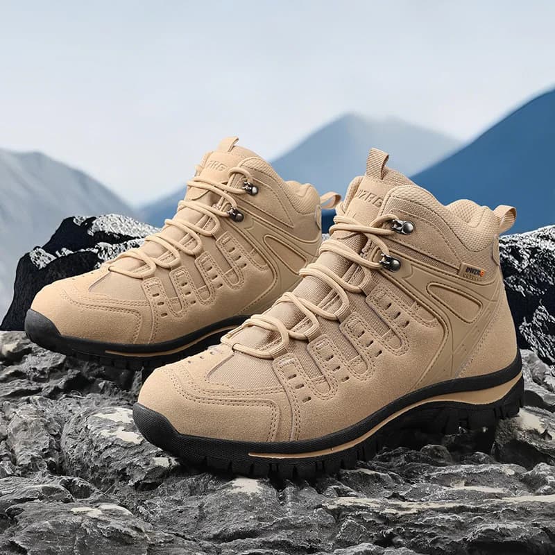 Men Waterproof Breathable Hiking Trail Shoes Non Slip Durable Outdoor Trekking Running Mountain Footwear