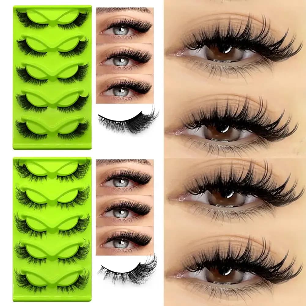 Eye of fox Fake eyelashes Dense Curl up Cat eye shape Fake eyelashes easy to apply fox for beginners makeup
