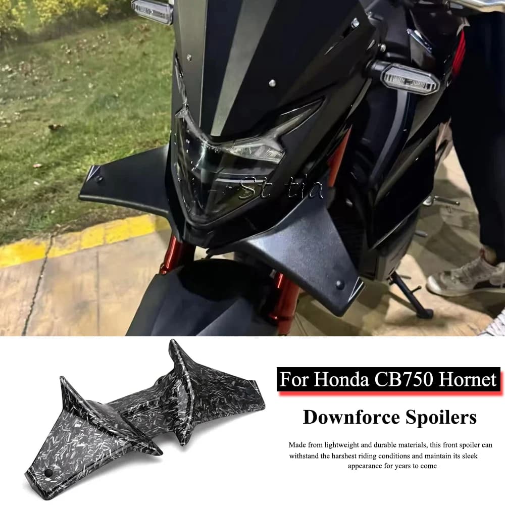 Moto Spoiler Anteriore Per Honda CB750 HORNET CB 750 Hornet 2023 2024 2025 Sport Downforce Nudo Forntal Spoiler Ala Deflect