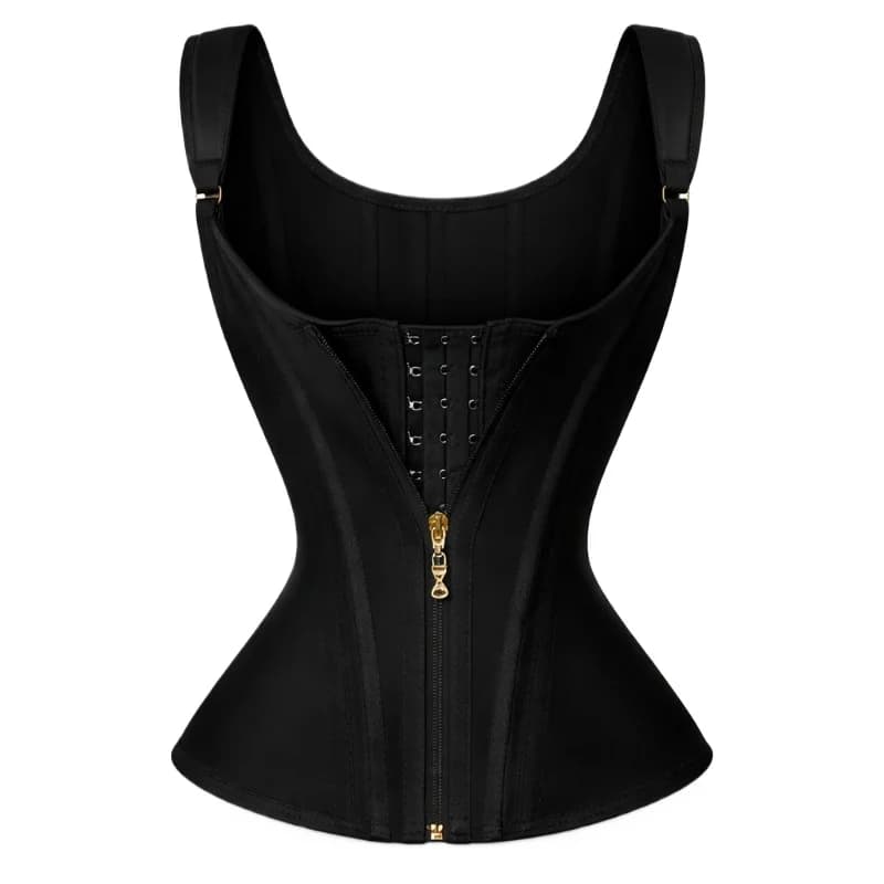 Postpartum Recovery Waist Trainer Vest Tummy Control Shaper Zipper Hook 15 Bone Underbust Corset Posture Corrector Slimming Belt