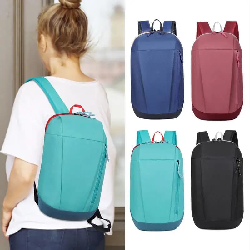 Sport all'aria aperta zaino impermeabile leggero viaggio escursionismo borsa da viaggio cerniera cintura regolabile zaino da campeggio uomo donna bambino