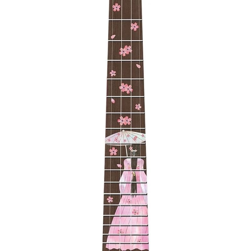 Tastiera in ukulele nota decalcomania chitarra intarsio adesivo decorazione adesivo tastiera in ukulele da 23 pollici per basso