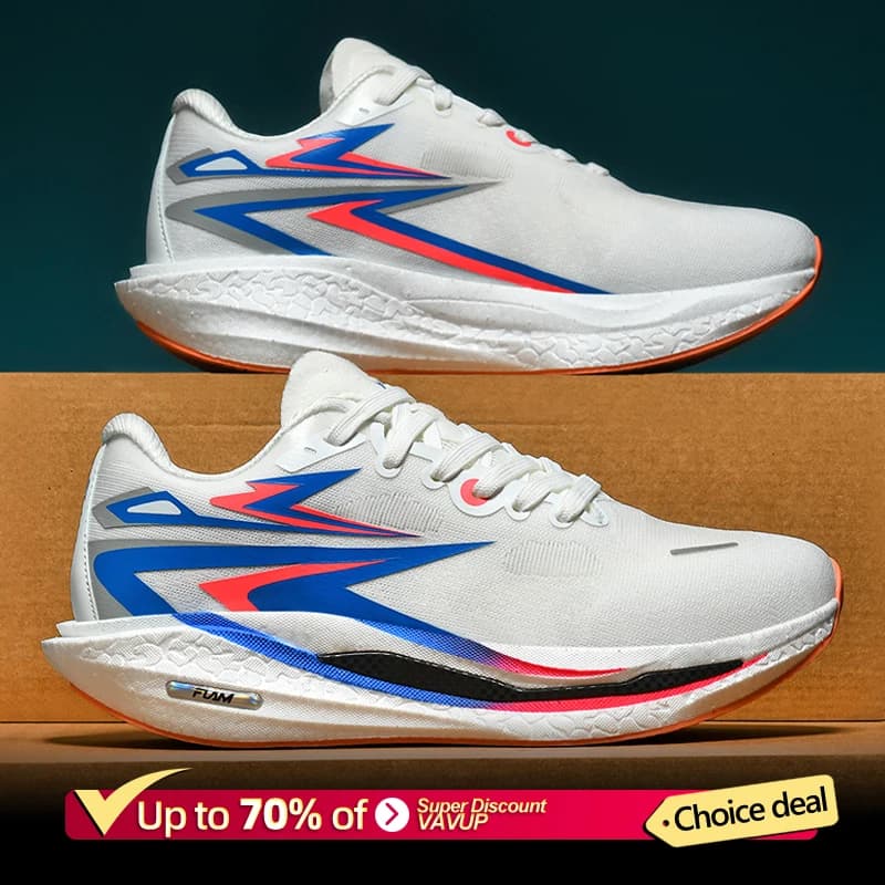 Specialized Running Shoes for Men and Women with Carbon Plate, Breathable, Lightweight, Comfortable and Anti-slip for Marathon