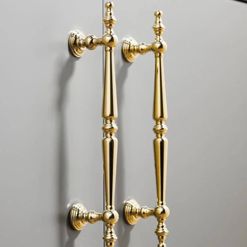 Maniglia per porta dell'armadio con cassetto in ottone Accessori per la casa europei in oro Decorazione Maniglia per armadio con senso avanzato creativo da cucina