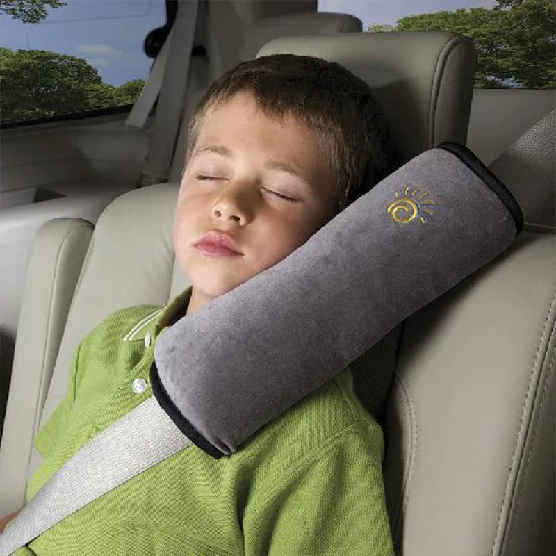 Cuscini in peluche per cinture di sicurezza auto, protezione spalle per bambini, neonati, viaggio, sonno, regolatore posizione, protezione cintura auto
