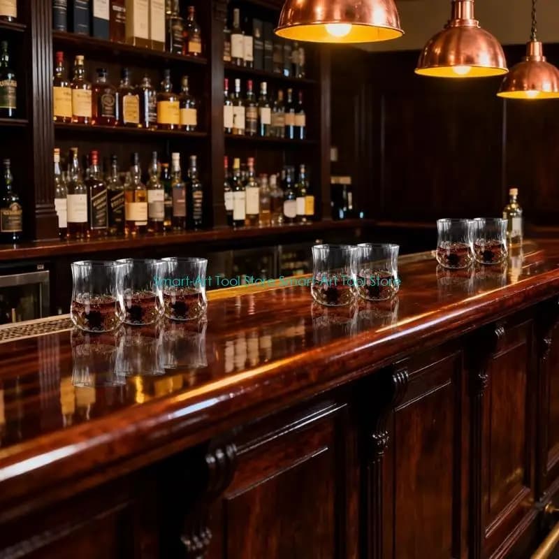 collezione bicchieri da whisky E1PB presenta 2 bicchieri in pietra rinfrescante con design a scatola in stile scacchi