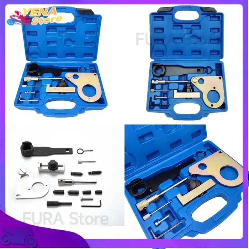 Kit di Attrezzi per la Regolazione del Motore in Acciaio al Carbonio da 8 Pezzi, Compatibile con Motori Diesel Nissan Opel Renault 1.6dci M9R, Set di Bloccaggio per Albero a Camme