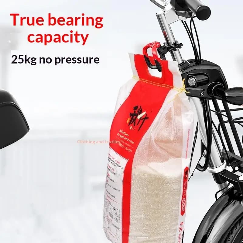 Universal Alloy Dual Hook Motorcycle Helmet Hook Holder Compact Strong Design for Scooter and Bike Storage Solution