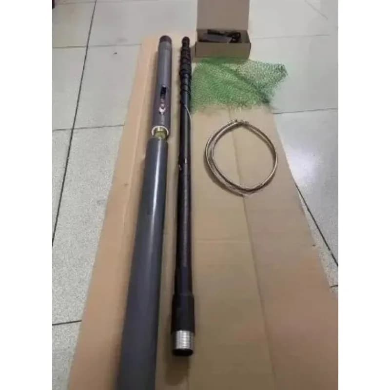 Attrezzo da Pesca in Lega Ultra-leggera Adatto per Rete da Pesca Telescopica Elettrica Automatica in Alluminio da 4,2 Metri 5000/9000 Watt