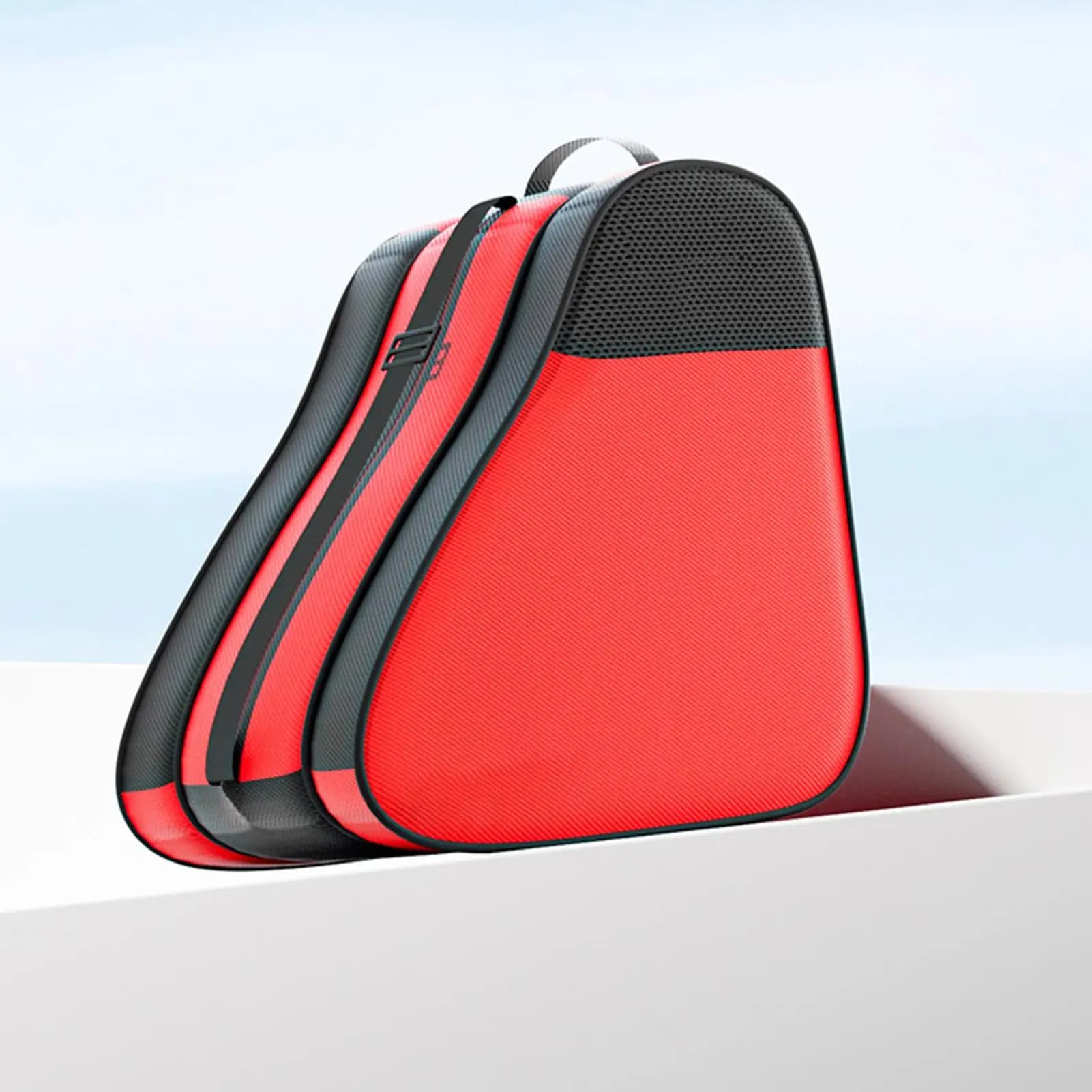 Borsa per pattini a rotelle portatile Borsa per pattinaggio su ghiaccio Borsa per pattinaggio a 3 strati con tracolla regolabile Borsa traspirante per bambini