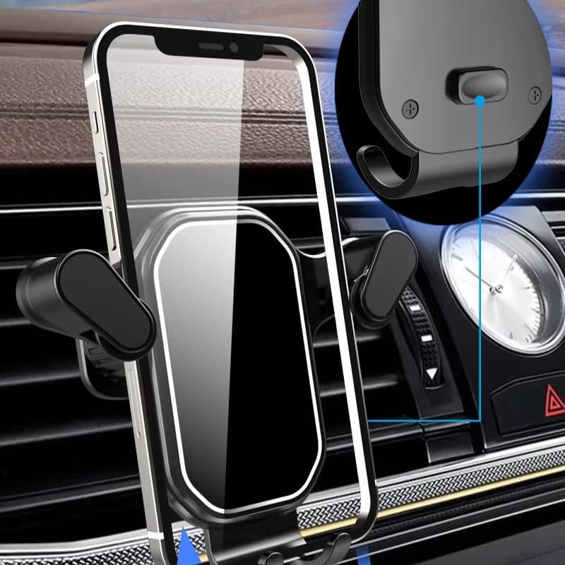 Premium Stable Universal Car Phone Holder Hook Air Vent Mount Extendable Arm Secure Navigation Car Accessory