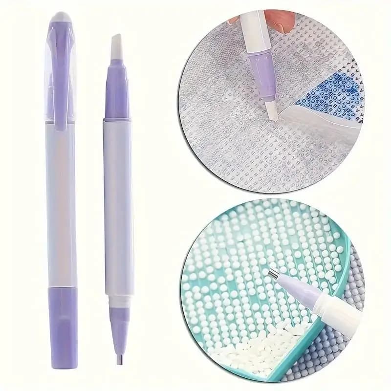 Diamond Painting Film Removal Tool, Diamond Embroidery Dust-Proof Film Protector, Ceramic Paper Cutter - Dual-Use, DIY Dotting Pen Multi-Tool