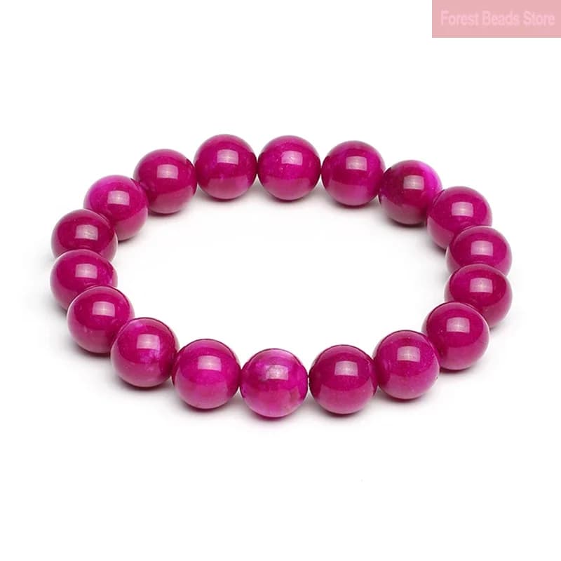 Bracciale in Calcedonio Rosso Naturale con Ciondoli per Uomo, Braccialetti con Perline per Donna, Catena Yoga Buddha