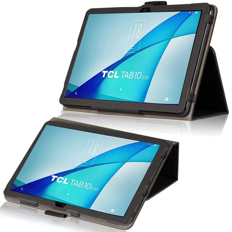 Mingfeng Per TCL NXTPAPER 10S 10.1 Custodia in pelle PU Custodia a mano Smart sleep Pen vassoio per TCL 10 9081X 10.1 pollici Tablet