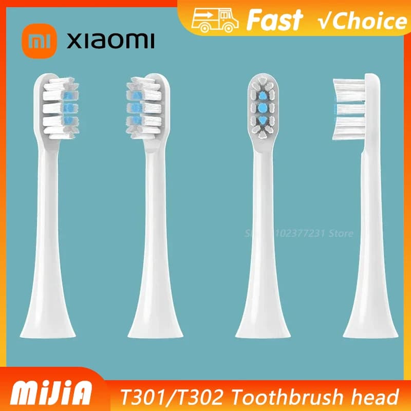 Per XIAOMI T301 T302 Testine di ricambio per spazzolino Sonic Aspirapolvere elettrico DuPon Spazzolino a setole morbide Testine 4/8/12PCS