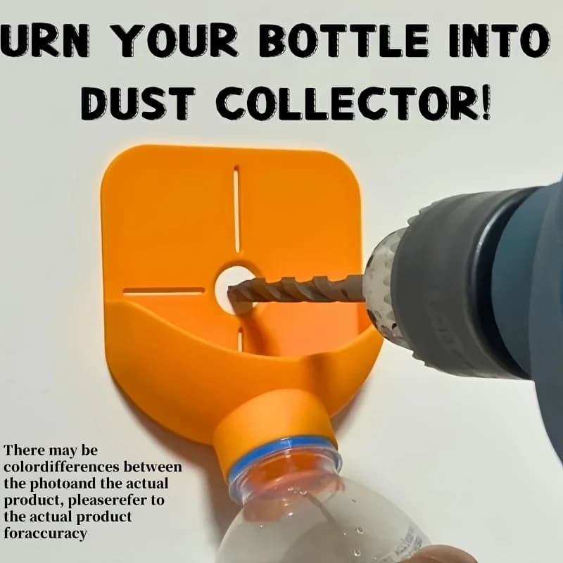 1pc Durable Plastic Drill Dust Collector Attachment - Transform Your Bottles into Dust Collection System | Easy Cleaning