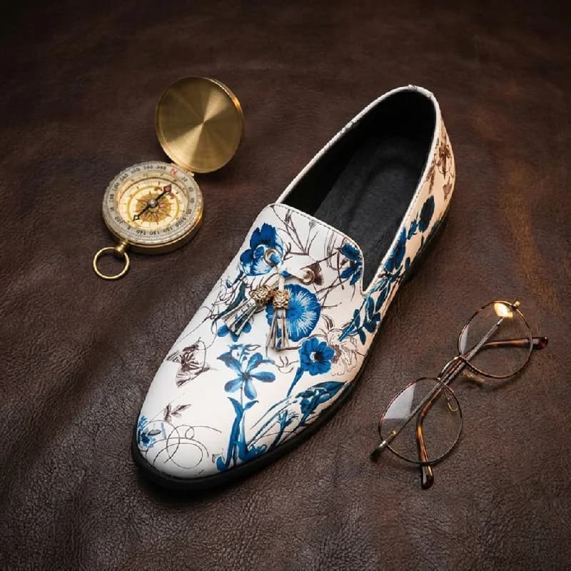Fashionable Men Loafers Men One-legged Lightweight Breathable Designer Brand Leather Shoes Social Shoes Size 38-46 Men Shoes
