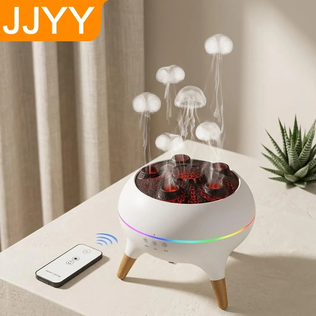 Umidificatore Silenzioso a Nebbia Fredda, Diffusore di Aromi, 7 Colori, Spegnimento Automatico, 28dB, Silenzioso, per Camera da Letto e Arredamento Casa