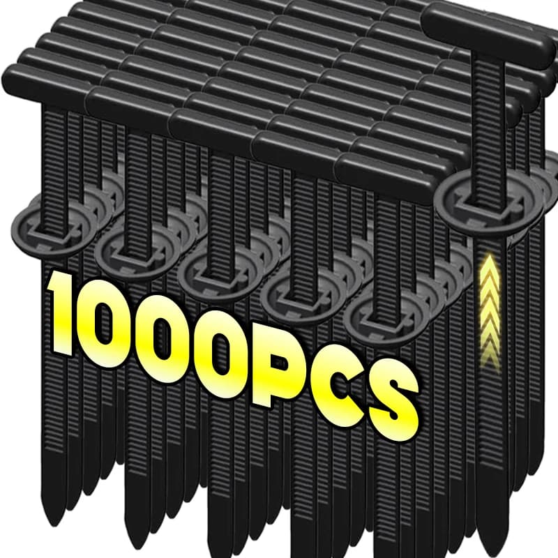1000/20x Cable Ties Buckle Nylon Auto Fastener Screw Replaceable Car Fenders Trunk Engine Guard Panel Wire Clips Management Tool