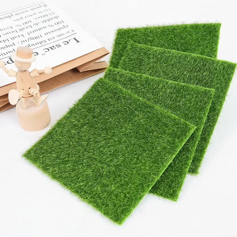 Faux Musk Artificial Mini Lawn Grass Terrariumi Bonsai Miniature Living room DIY Accessories for home decoration Garden ornament fairy
