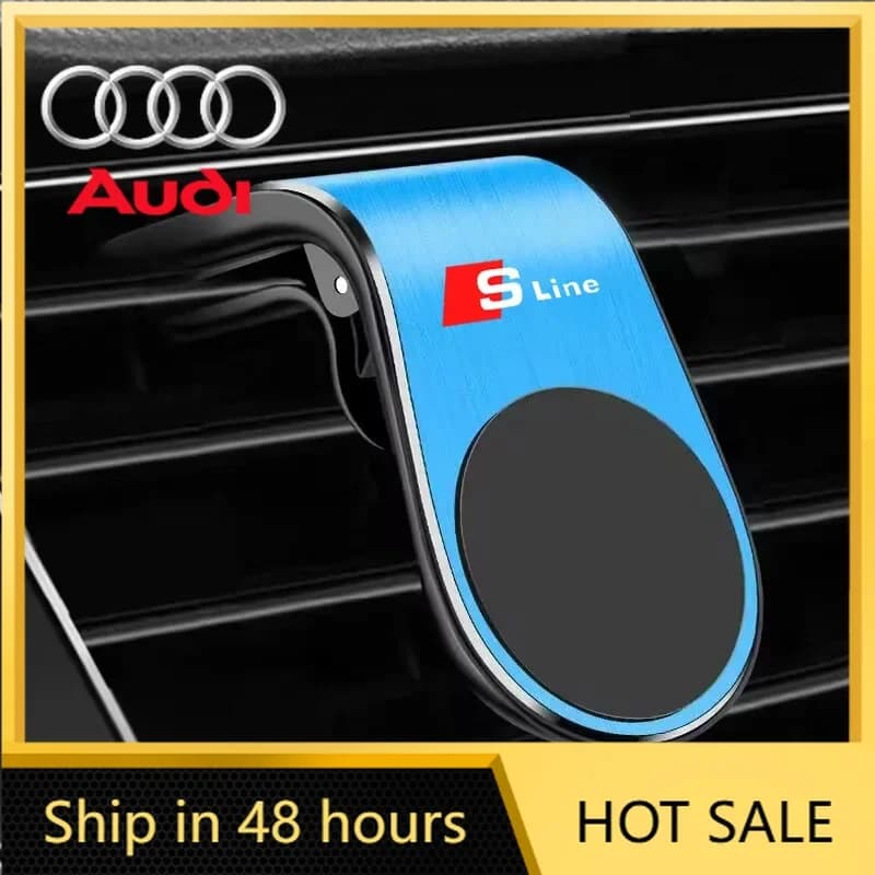 Supporto Magnetico per Telefono da Auto 2025, Clip di Fissaggio per GPS da Bocchetta dell'Aria per Audi SLine RS A3 A4 A5 A6 A7 Q2 Q3 Q5 Q7 TT B5