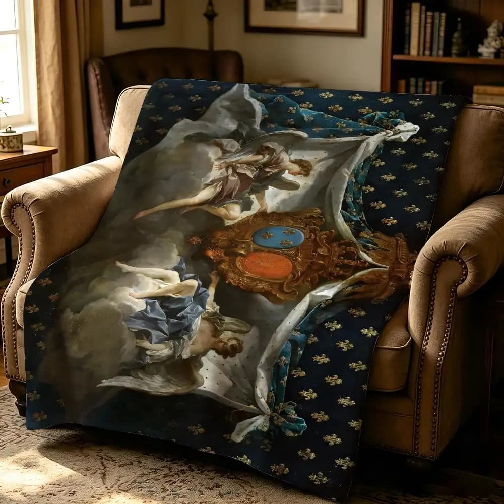 artist F-Francois Boucher-R Throw Thick Comfort Flannel Quilt, Multi-scene Use Indoor Outdoor Daily Nap