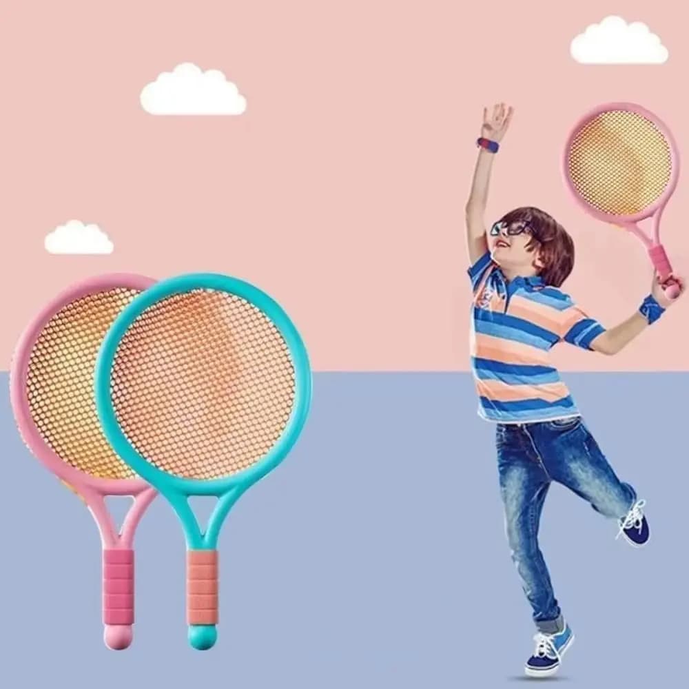 Badminton racket set with comfortable handle Anti-slip tennis balls Children's toys Light Flyers