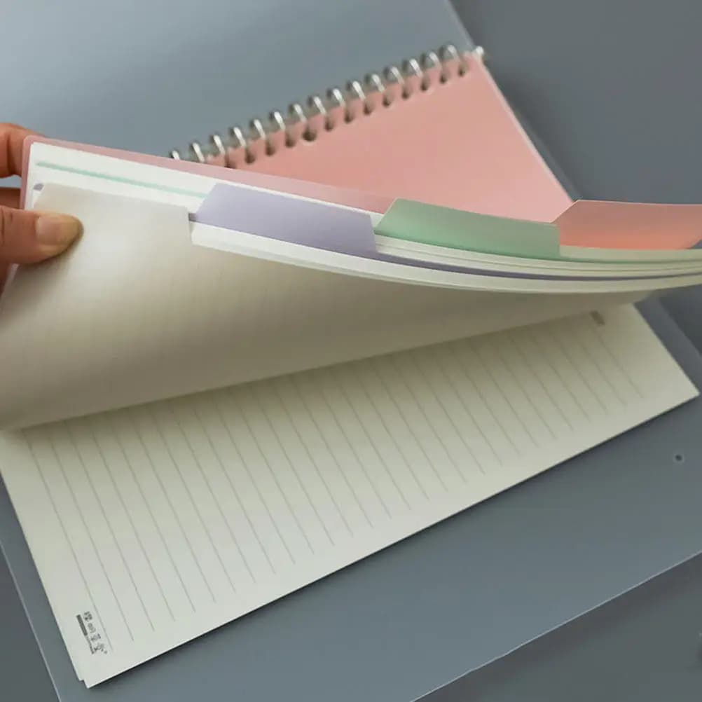 20 divisori per raccoglitori con fogli indicizzati e linguette scrivibili, organizer colorati per documenti, quaderni, agende, ufficio e scuola