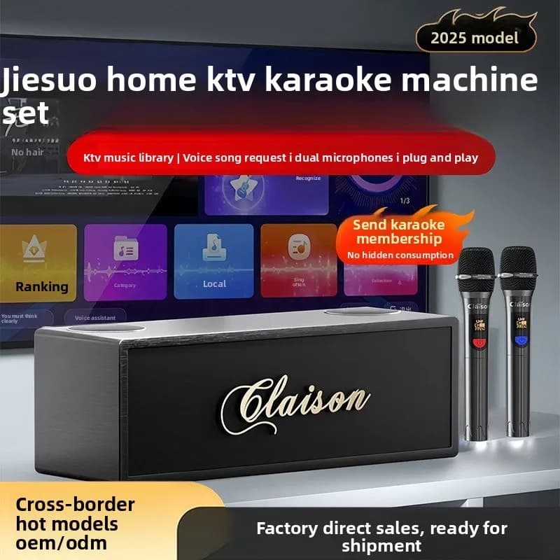 Home KTV Speaker System with Karaoke Machine Multi Function Smart Singing All in One