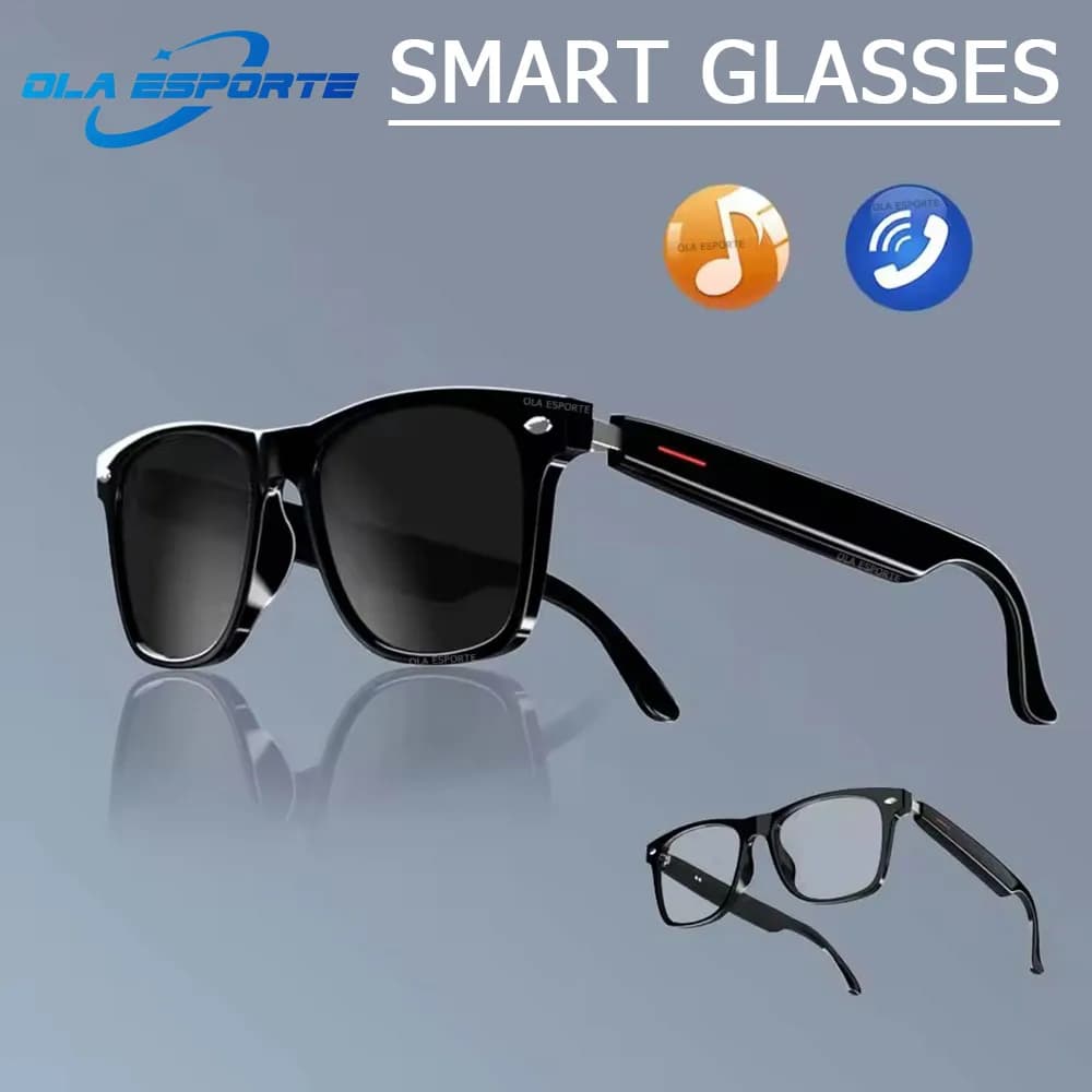 Smart Glasses Blue Light Filter Polarized sunglasses Audio Speakers with Built-in Microphone Touch Voice Assistant