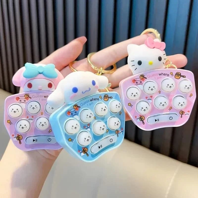 Hello Kitty Console di gioco Mini palmare Whack-a-mole Mini console di gioco di decompressione Giocattoli educativi per bambini Regalo per bambini
