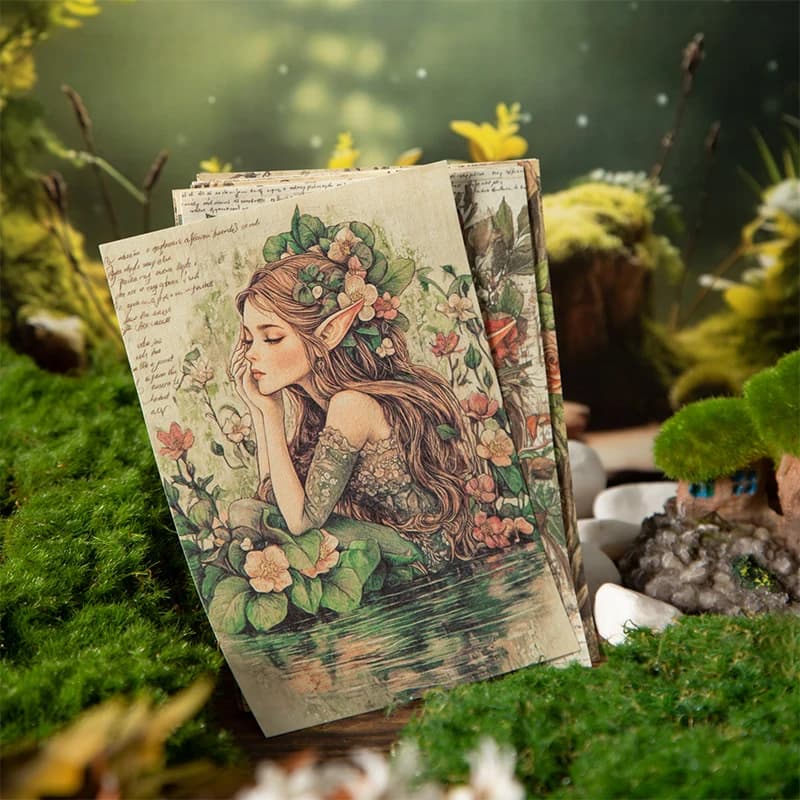 30 sheet Vintage Scrapbook Vintage Materials Paper Combo Kit DIY Junk Journal Collage Photo Album Retro Art paper