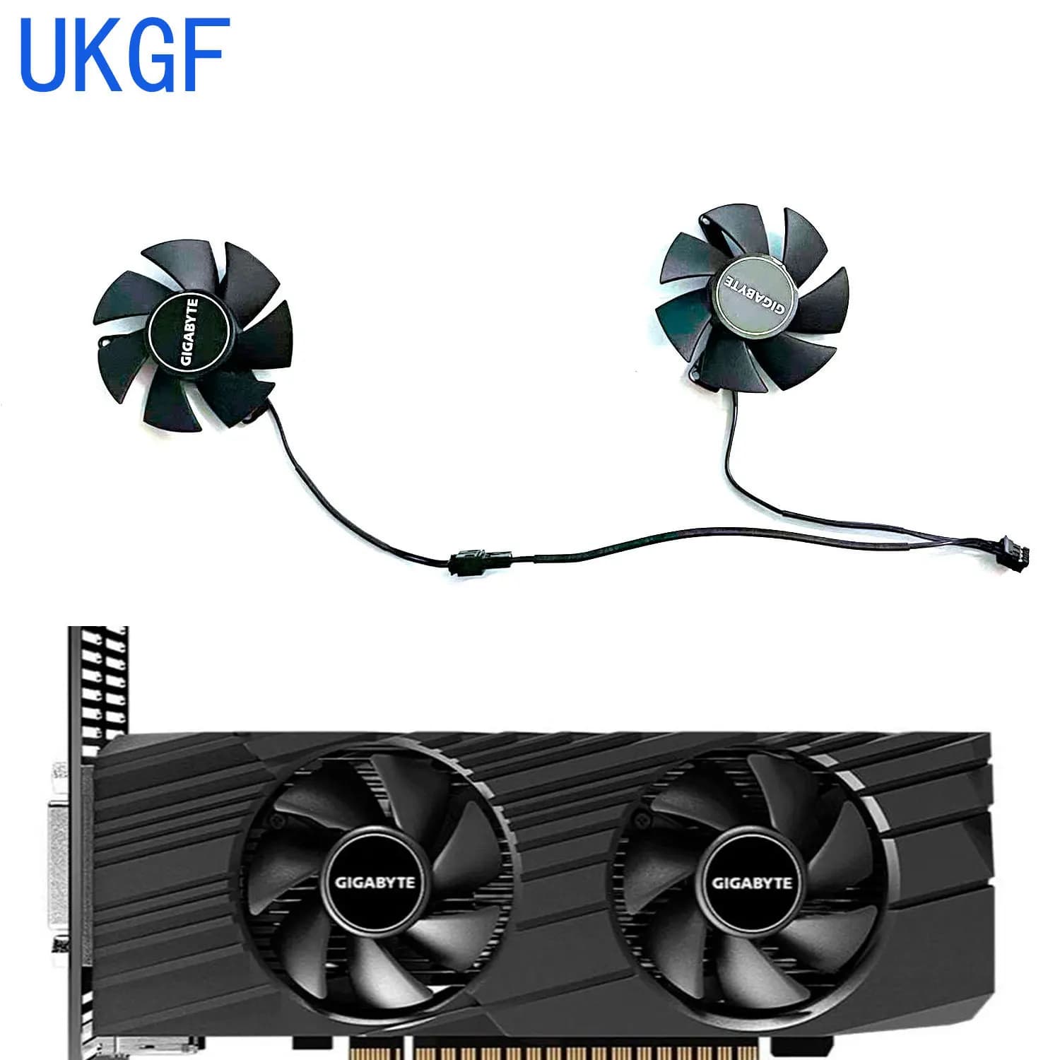 Ventola di Raffreddamento per Scheda Grafica Gigabyte GTX1650 1630 GTX1650 D6 OC Low Profile 4G, Modello FS1250-S2053A 0.19A GPU VGA