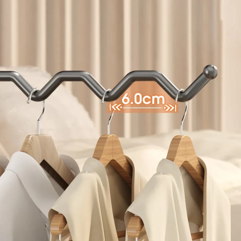 Stainless steel folding hanger Organizer Multifunctional rod for travel hotel Hooks for comfortable and simple clothing