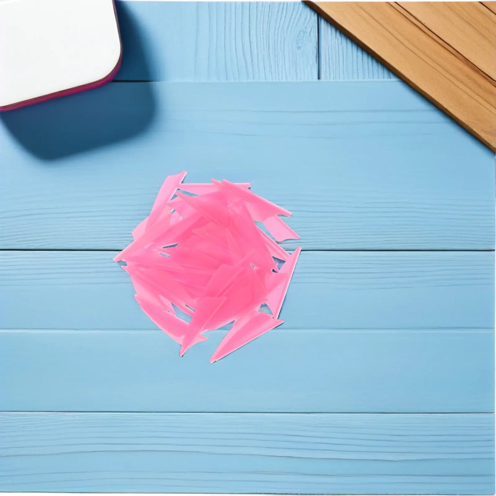 60 Alette per Frecce: Alette in Plastica per Tiro con l'Arco, Accessori di Ricambio Leggeri e Resistenti per Frecce Fai-da-Te e Caccia con l'Arco