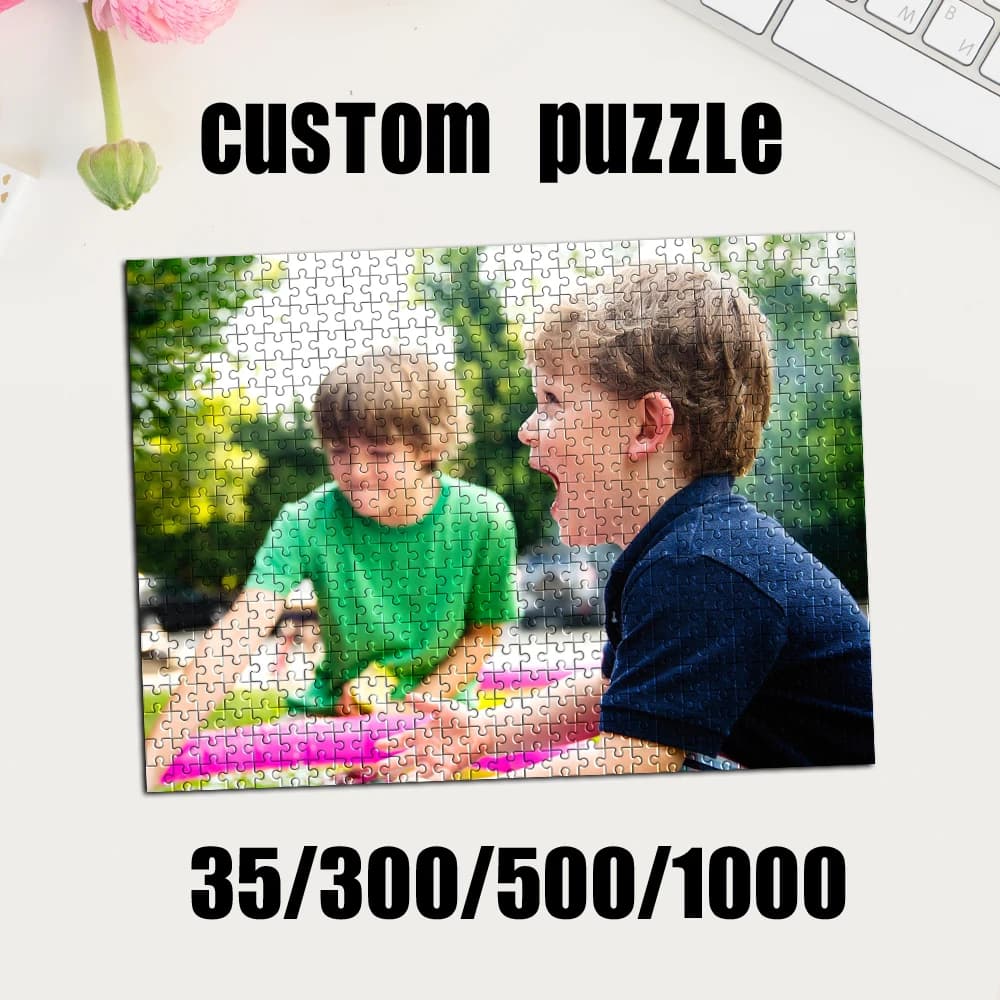35/300/500/1000pcs Personalized Custom Photo Puzzle photo DIY Toys home Decoration