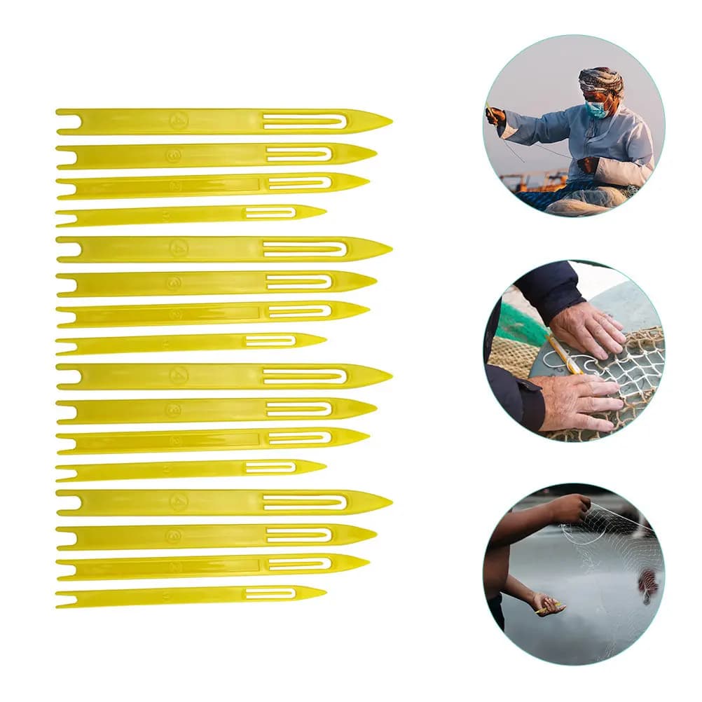 40 Pezzi Lanterne per Riparazione Reti da Pesca, Aghi in Plastica, Strumenti per Riparare Reti da Lancio, Accessori da Pesca, Misure 1 2 3 4, Lanterne per Reti