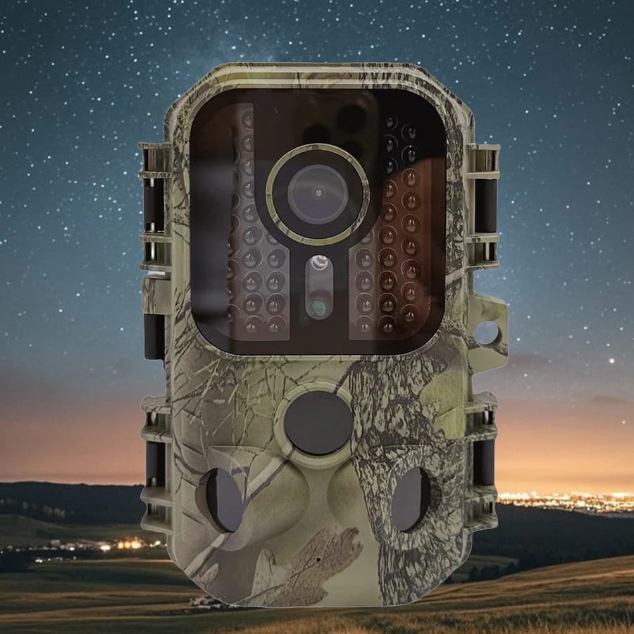 Telecamera da caccia a infrarossi 4K 24MP 1080P con sensore CMOS da 1MP Movimento impermeabile attivato per il monitoraggio della fauna selvatica Sicurezza esterna