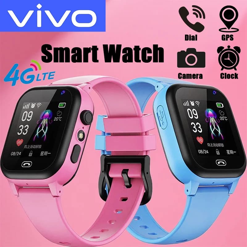 VIVO Smartwatch 4G for Children, Mini Phone with Calls, SOS, Camera 3 in 1, Cartoon Watch for Girls and Boys, Birthday Gift and Christmas 2026New