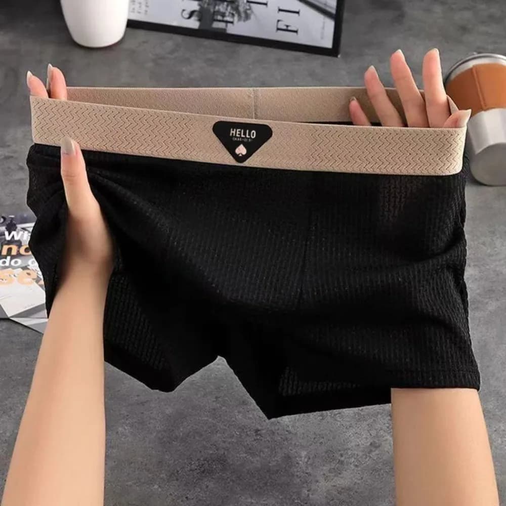 2026 1 pc. Men's shorts in ice silk, underwear strong sizes, breathable sexy and slim pants, air-conditioned lingerie, wholesale