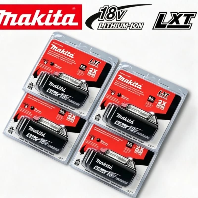 Batteria Originale Makita 6Ah/5Ah/18V BL1830B BL1850B BL1850 BL1840 BL1860 BL1815, Batteria al Litio Sostitutiva