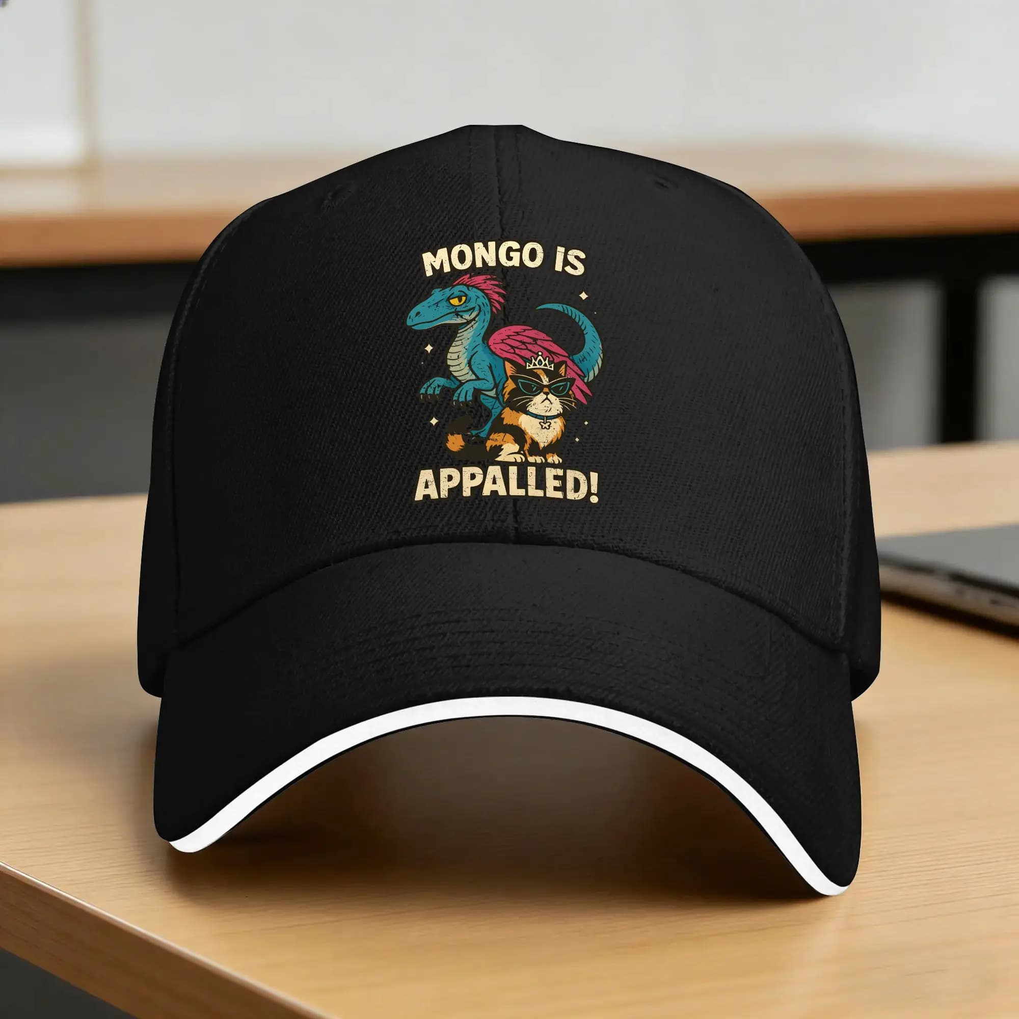 Mongo is Appalled! Dungeon Crawler Carl Sun Baseball Cap Design Print Trucker Hat For Couple Women Running Hippie Baseball Caps