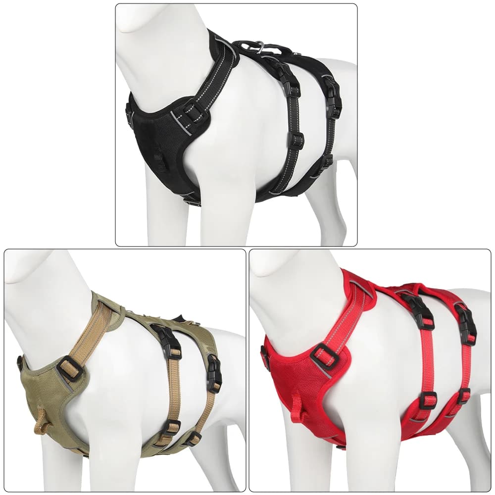 530 Anti-Pull Dog Harness and Leash Set, Reflective Escape-Proof Vest for Large Medium Small Dogs