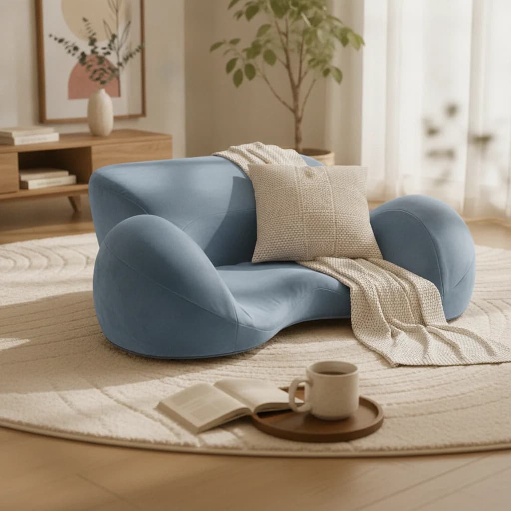 Meditation Cushion Contoured Mindfulness Cushion Zafu Comfortable Large for Meditators