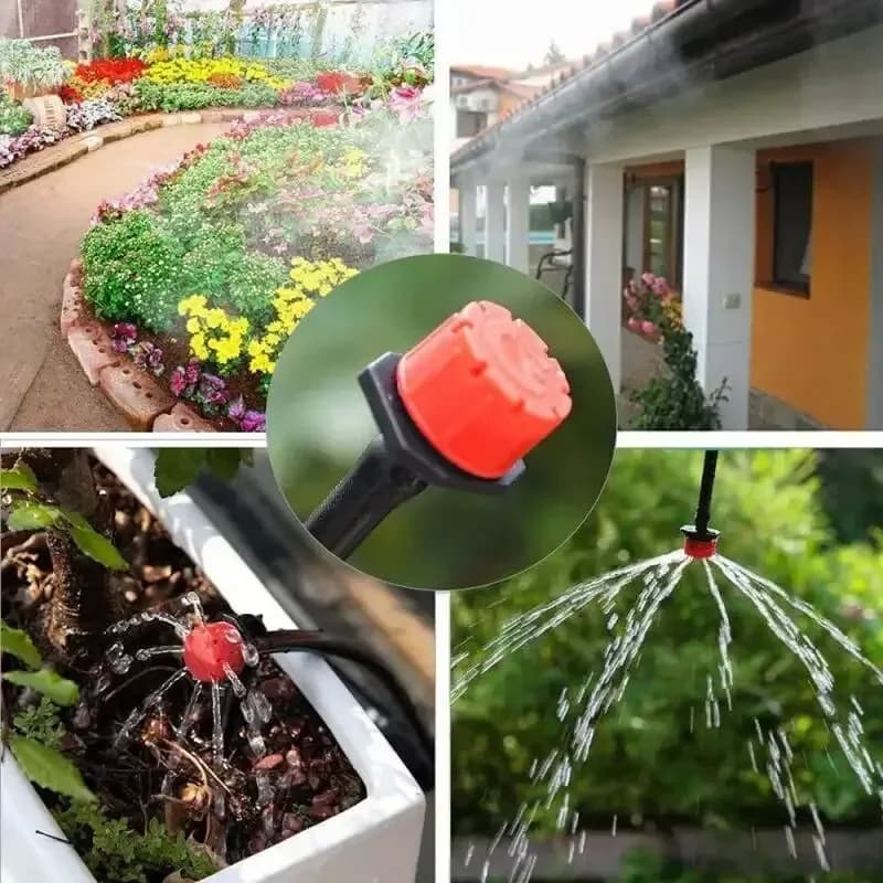 Automatic Watering Garden Hose Micro Drip Watering Kits Adjustable Nozzle Garden Supplies System Water