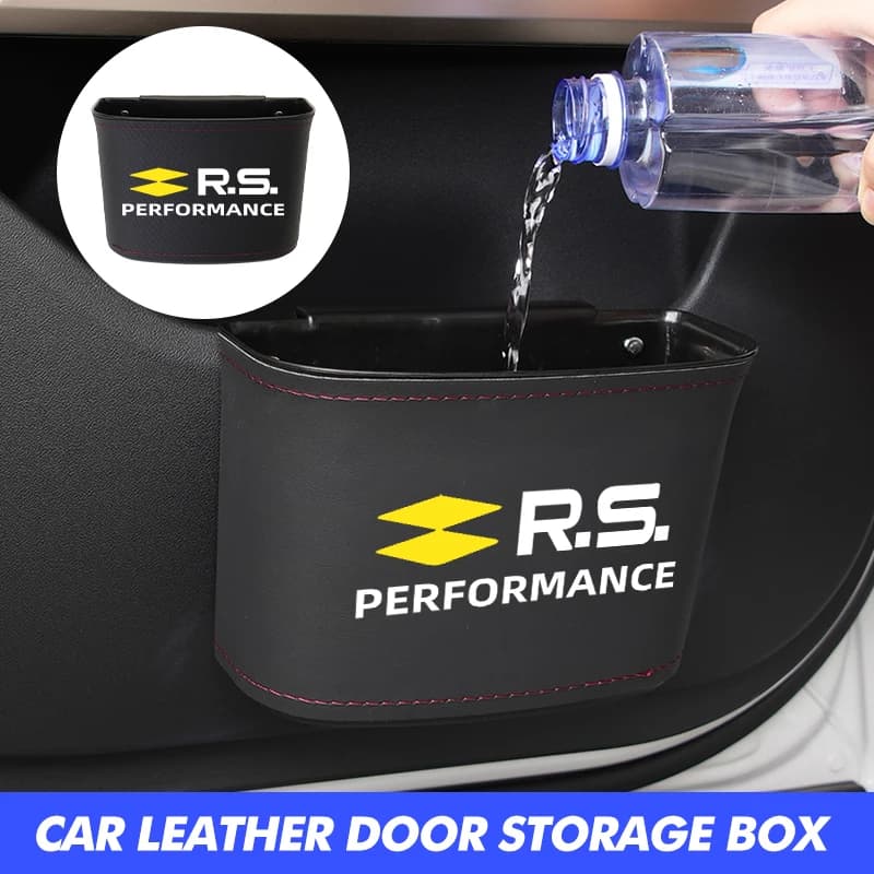 Car Seat Side Door Pocket Organizer Purse Bag Card Storage Box For Renault RS Clio Scenic Logan Megane Koleos Sandero Safrane